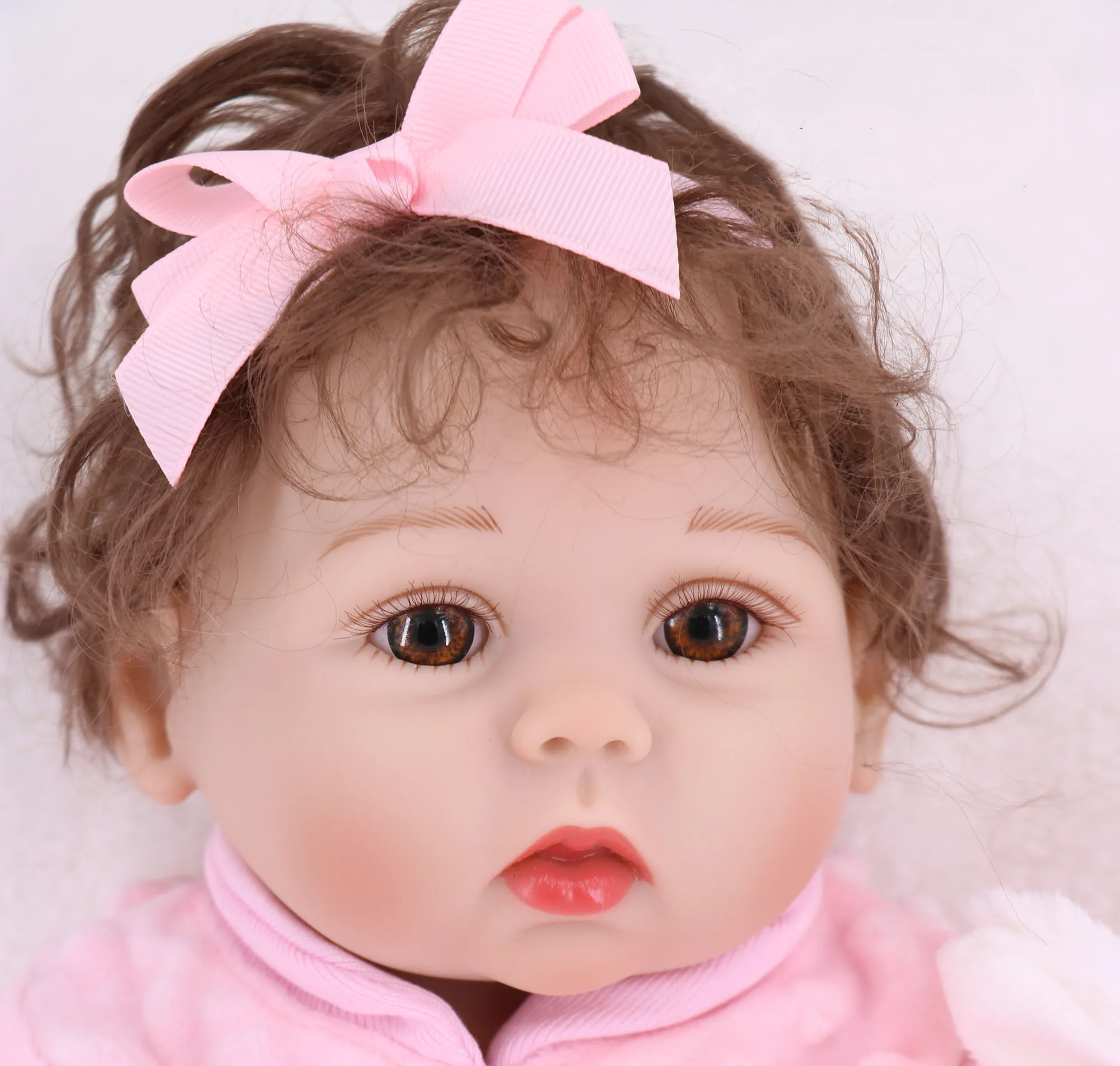 17inch 43CM Bebe Lėlės Reborn Vaikiška Mergaitė viso Kūno Minkšto Silikono Reborn Baby Girl Lėlės Realus Kūdikių Vonios Žaislas Dovanos Brinquedos