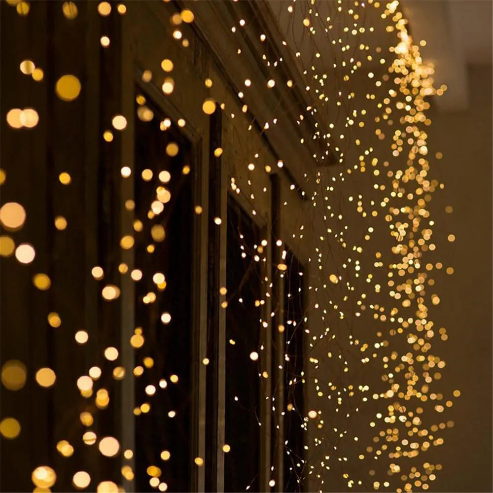 200 LED Vario Viela, Vynuogių žibintai string Krioklys šviesos Kalėdų Filialas šviesos Sodas, Lauko Šalies medžio apdaila