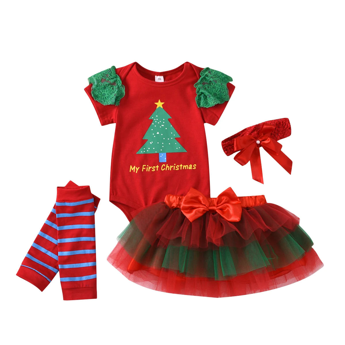2020 m. mergytę Kalėdų Drabužius trumpomis Rankovėmis marškinėliai Gėlių ekrano užsklandą Užsiliepsnojo Princesė Akių Sijonas Kojų Šildytuvus Kūdikių Kalėdos Kostiumas