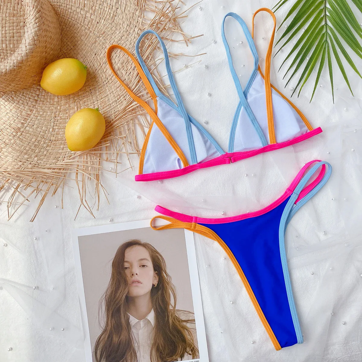 2021 Karšto Moterų micro bikini maudymosi kostiumas seksualus vientisos spalvos Brazilijos maudymosi kostiumėlį, thong tvarstis stumti iki paplūdimio