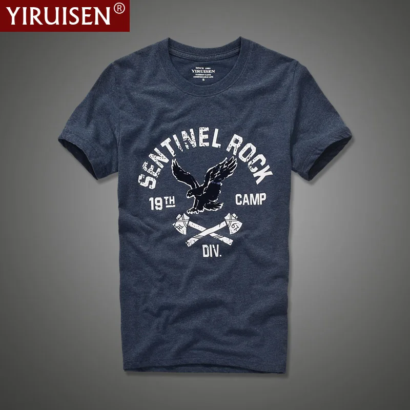 2021 Naujas vyrų trumpas rankovės marškinėliai medvilnė, o-kaklo mados spausdinti marškinėliai vyrams YiRuiSen prekės vasaros drabužių viršų tees