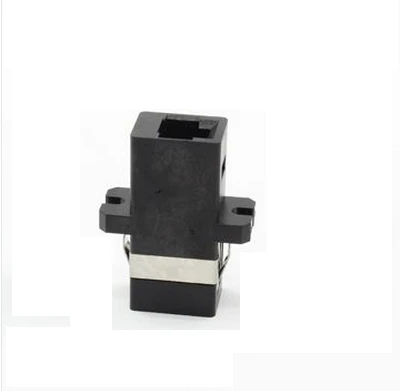 20pcs MTRJ pluošto adapteris SC formos SM, MM, juoda spalva geriausios kokybės MTRJ optinio pluošto sankabos jungtis gamyklos tiekimo ELINK