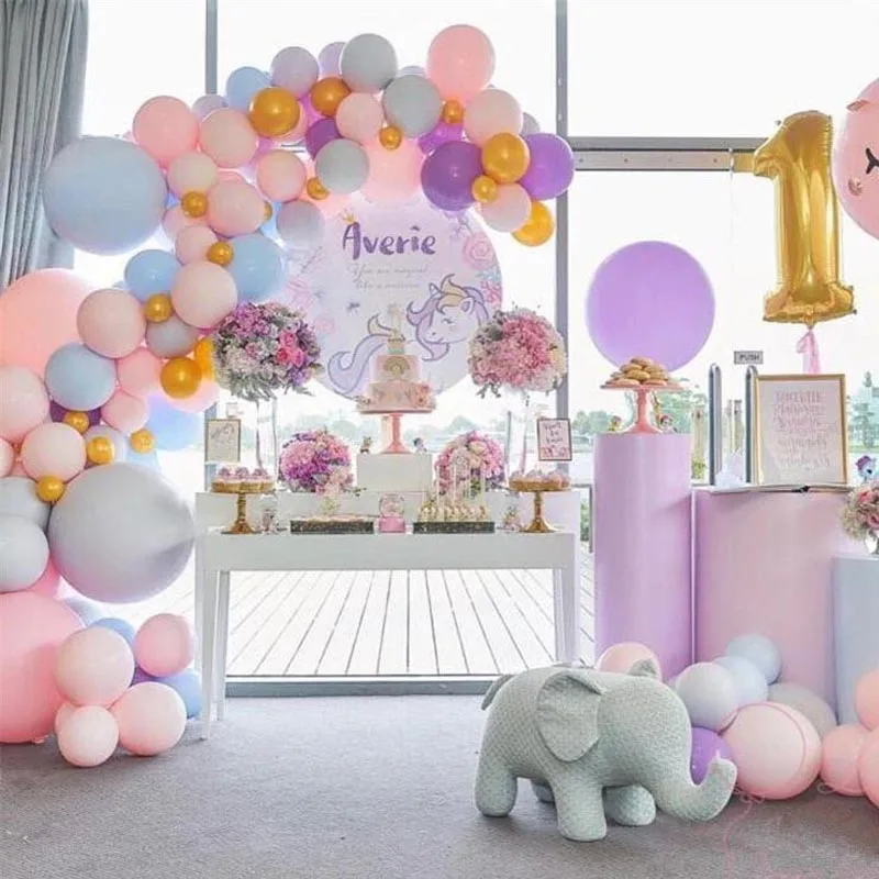 24 colių Latekso balionas Macaron Spalva Baby Shower Mergaitė berniukas Gimtadienio Dekoravimas balionais Vestuves Prekių Ballon 25pcs