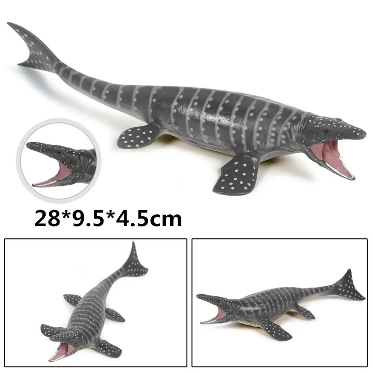 28x9.5x4.5cm Sea Life Dinozaurai Basilosaurus Mosasaurus Hydrotherosaurus Liopleurod Žaislas Klasikinis Žaislai Berniukas Žvėris Gyvūnų Modeliai