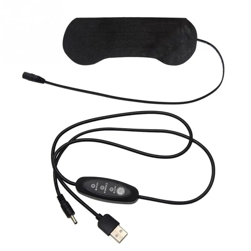 3 pavarų USB Powered Šildomos Akių danga Šiltas Terapijos Kelionės Minkštas Unclog Liaukos Home Office Nešiojamų Stye Blefaritas Nuovargis Palengvėjimą