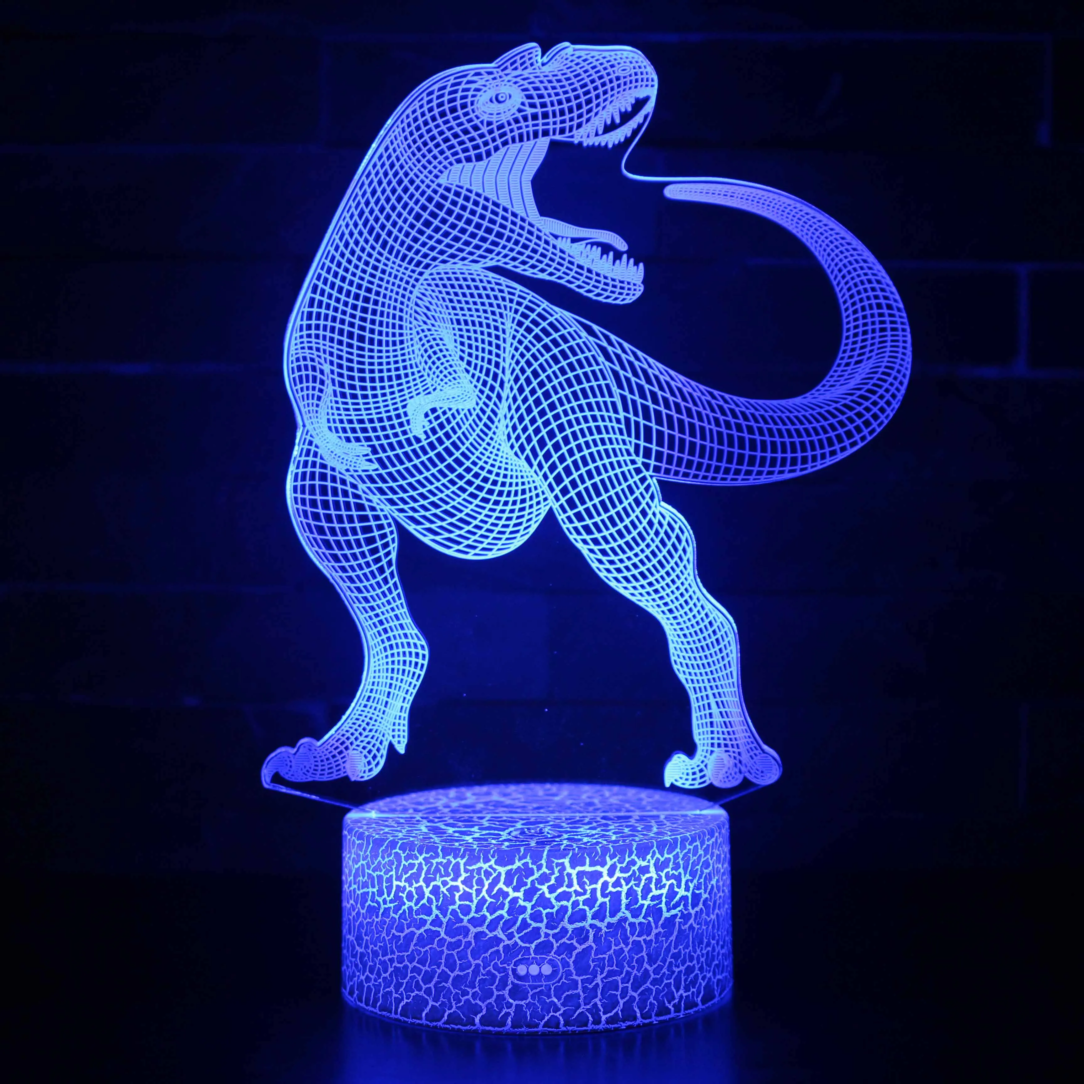3D Akrilo Plokštės LED Lempos Kūrybos 3D LED Naktinis Apšvietimas Naujovė Iliuzija Nakties Žibintas 3D Iliuzija Stalo Lempa Namų dekoro