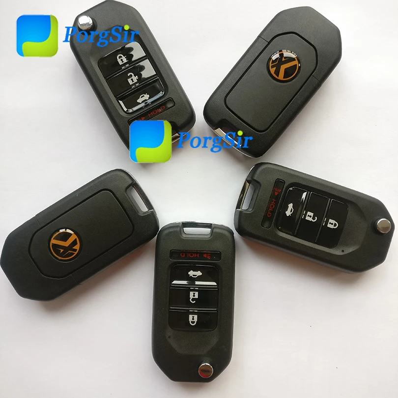 4 Mygtukas 3+1 mygtukas su Panikos mygtuką Xhorse VVDI Universalus Nuotolinio Valdymo Honda Modelis XKH001