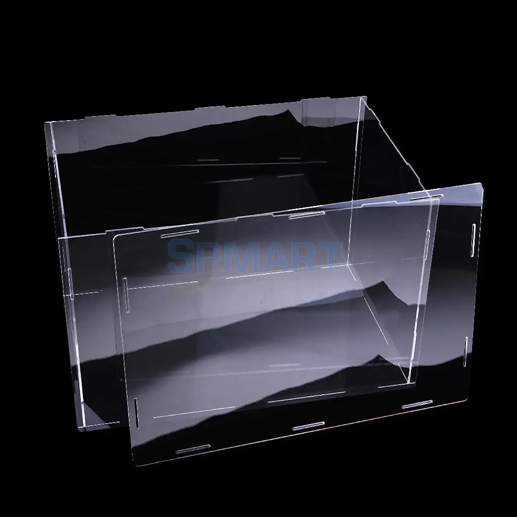 40x20x20cm skaidraus Akrilo vitrinos Rodyti Langelį Veiksmų Skaičiai Lėlės Modelis
