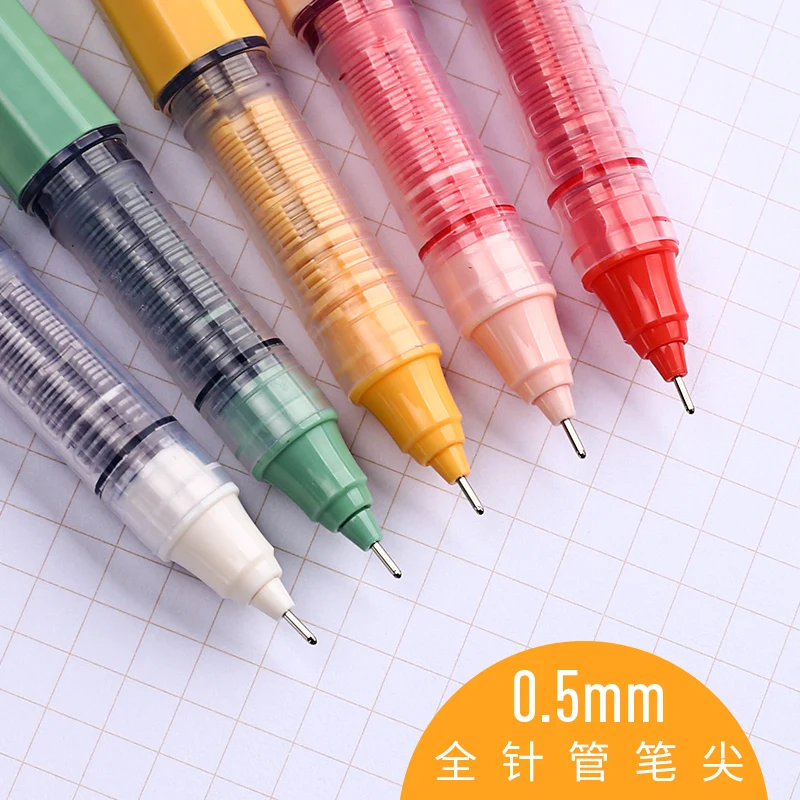 6/12PCS M&G Anksti Spalva Serijos Tiesiogiai-skystis-roller Pen 0,5 mm Gelio Rašiklis Pasirašymo Pen