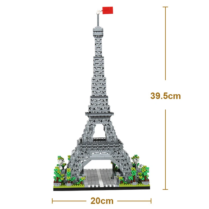 6624-8 Pasaulio Architektūros Prancūzijoje, Paryžiaus Eifelio Bokštas 3D Modelį 