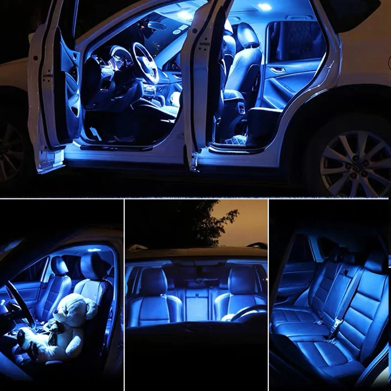 8pc x Klaidų, LED lempos, Interjero Skaityti Žemėlapį Magistraliniai elektros lempučių rinkinys, Skirtas 2007-2019 Nissan Qashqai J10 J11 Priedai