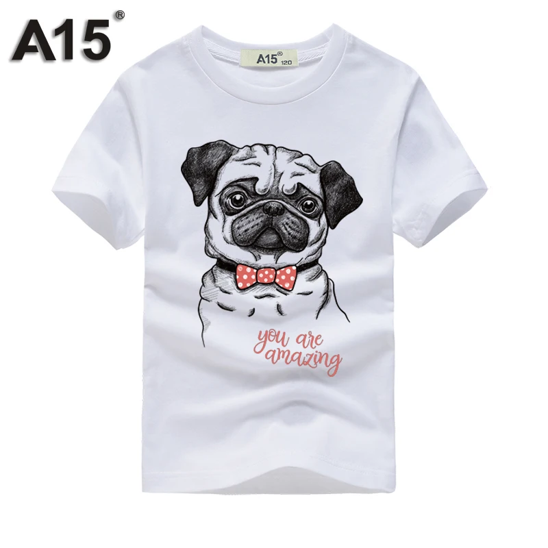 A15 Berniukų T Marškinėliai Vaikams trumpomis Rankovėmis Vasarą 2018 Atsitiktinis 3D T-shirt Gražus Spausdinimo Didelis Mergaičių Marškinėliai Su Šuns Dydis 8 10 12 14 Metų