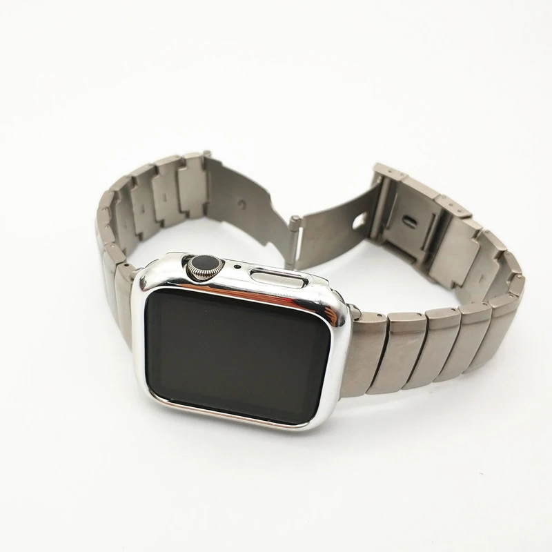 AKGLEADER Kieto Metalo, Plieno Juosta, Diržu, Apple Watch Series 5 4 3 2 1 iWatch Apyrankė Aukštos Kokybės Nerūdijančio Plieno Watchband