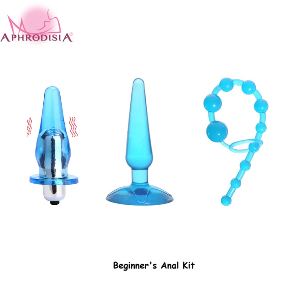 APHRODISIA 3pcs/daug Crystal Želė Butt Plug Rinkinys Analinis Granulės Geriausios Analinio Sekso žaislas vyrams, moterims Seksas Produkto Vibratorius massager mašina