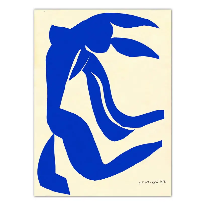 Abstraktusis Menas, Mėlyna Nuogas Drobė Paveikslų, Plakatų ir grafikos Sienos Meno Nuotrauką Kambarį Namo Apdaila