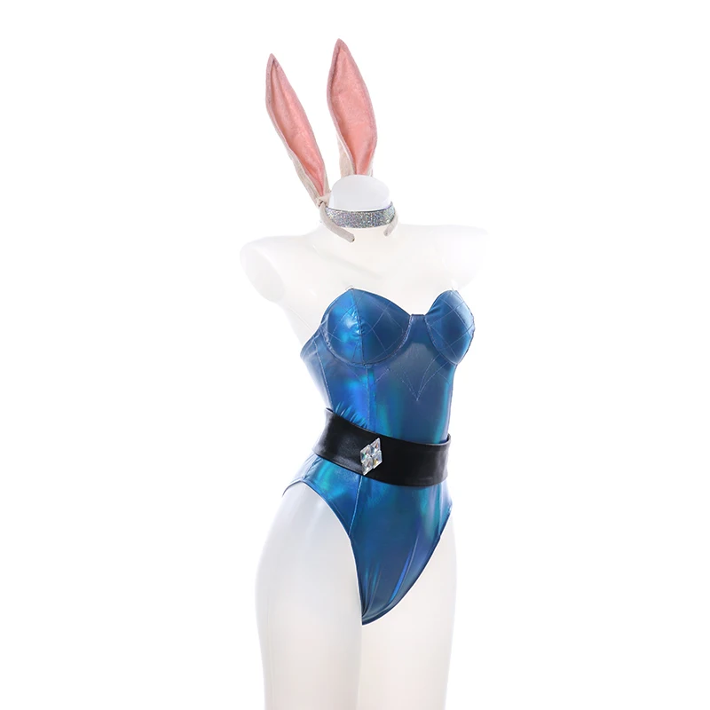 Ahri Cosplay perukas Kostiumas LOL KDA Bunny Mergina Sexy Girls Dress Jumpsuits Šalies Halloween Kostiumai Anime Pav Cosplay Nauja