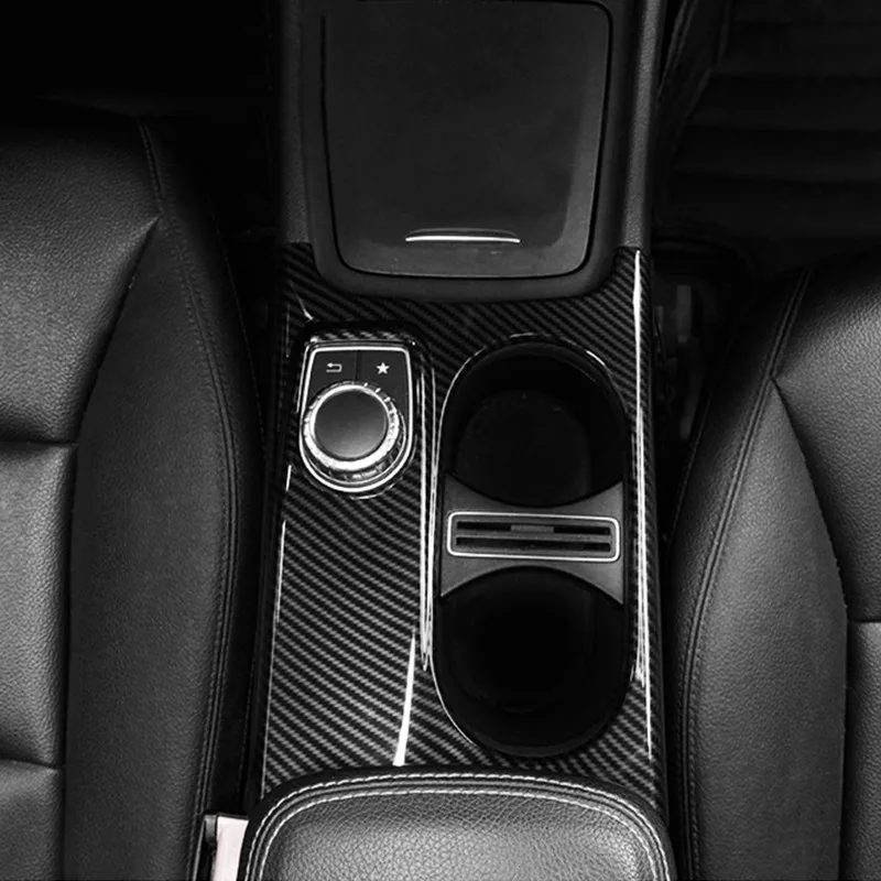 Anglies Pluošto Stiliaus Konsolė Interjero Rėmo Apdaila Padengti Apdaila Mercedes Benz CLA C117 GLA X156 Klasės 2013-2018 m. ABS