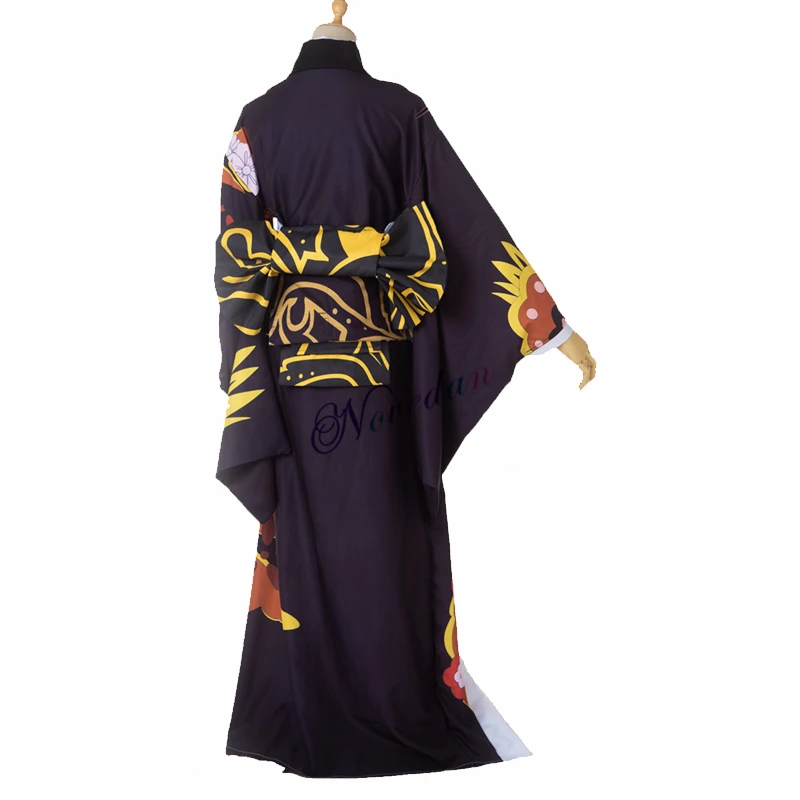 Anime Demon Slayer Kimetsu nr. Yaiba Cosplay Kostiumai, Kibutsuji Muzan Cosplay Kostiumas Moterims Kimono Uniformas, Drabužius, Suknelės Perukas