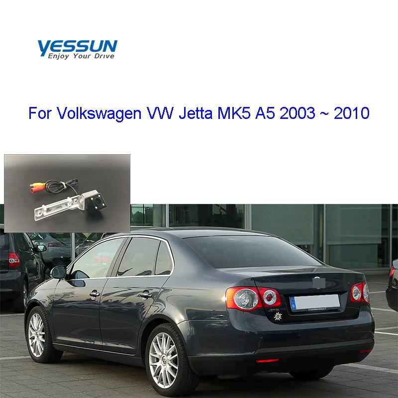 Automobilio Atbulinės Galinio vaizdo Kamera Audi VW Jetta MK5 A5 MK4 2003 m. - 2010 m. Licenciją plokštelės atsarginę kamerą