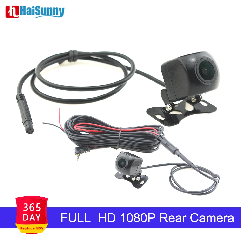 Automobilių Atsarginės galinio vaizdo Veidrodis Kamera Full HD 1080P Naktinio Matymo 170 Laipsnių 4 Pin Dvigubo Objektyvo Brūkšnys Cam Stream Vaizdo įrašymo DVR