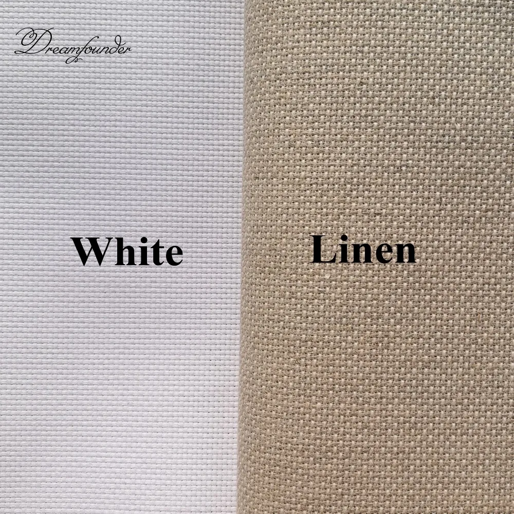 Balta suknelė mergina kryželiu paketo magija lėlės DMC lino aida 14ct 11ct linų spalvos audinio rinkinys siuvinėti 