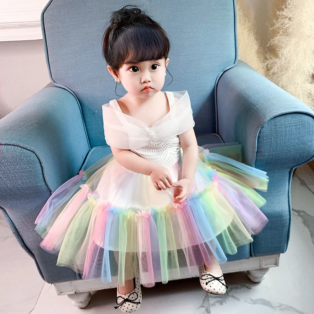 Bamblys Baby Girl Dress 1-ojo Gimtadienio, Vestuvių Suknelė Kūdikių Krikštas Princesė Vakaro Suknelės Vaikas Drabužius Vestidos Infantil