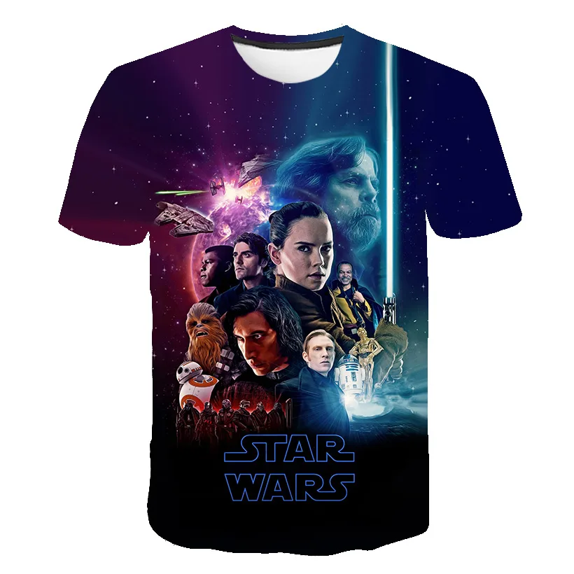 Berniukų drabužiai Aukštos Kokybės 3D Žmogus Marškinėliai Star Wars Karikatūros Drabužių Filmą 3d T-marškinėliai, vaikiški marškinėliai Juokinga TShirts Paauglių
