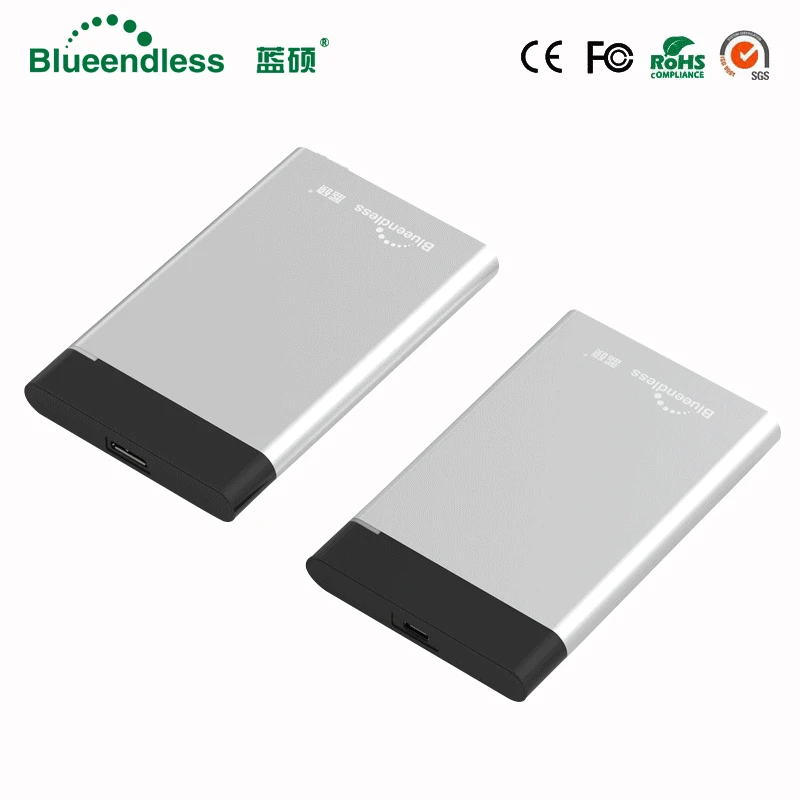 Blueendless BS-U23G ABS+Metalas, Korpuso 2.5 colių HDD Atveju, USB 3.0 Pr 1 Tipas-C SATA 3.0 Super Greitis HDD Dėžutės HDD Gaubto Adapteris