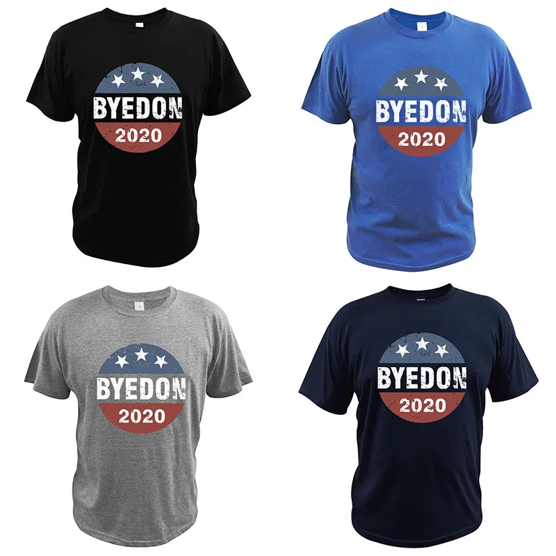 ByeDon 2020 T-Shirt ByeDon Mygtuką Juokinga Joe Bidenas Anti-Koziris Vintage Marškinėliai Laiškas Spausdinti Asmenybės Dizaino Camisetas
