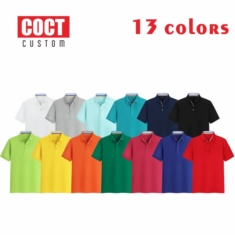 COCT2020 trumpomis Rankovėmis Polo Marškinėliai Išsiuvinėti Trumpas Rankovės Verslo Atsitiktinis Viršų Asmens Grupės LOGOTIPAS Išsiuvinėti Vyrų ir Moterų