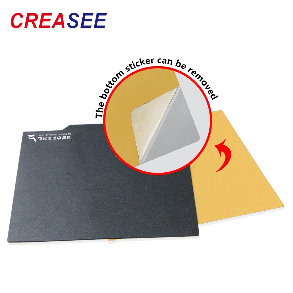CREASEE Importuojamų Žaliavų PEI spyruoklinio Plieno Lakštai su Magnetinis pagrindas 220/235/310MM 3D Spausdintuvas Šilumos Lova