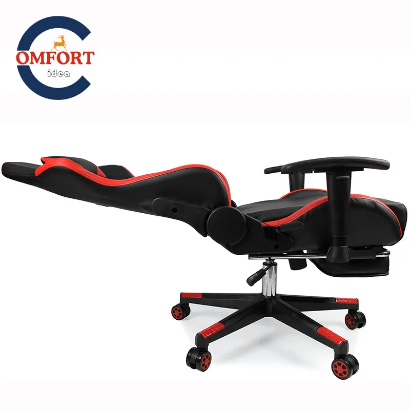 Cadeira žaidėjas gali gulėti ir kėlimo 2D kompiuterio porankiai kėdė gali 360 laipsnių kampu galima pasukti PUBG x rokeris žaidimų kėdės kojoms