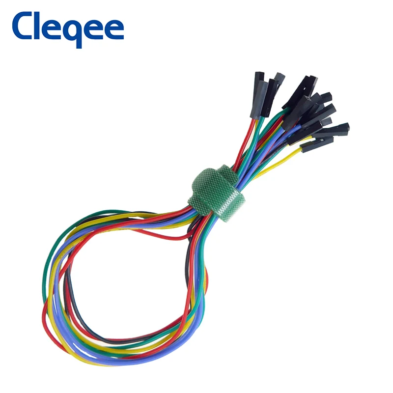Cleqee SMD IC Logic Analyzer kabelių Bandymo kabliukai Zondas rinkinys mini Grabber Vidaus Pavasario įrašus Silikono Dupont Švino oscilloscope
