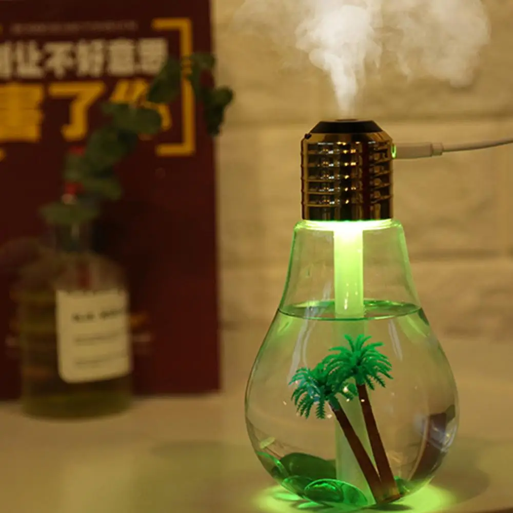 Creative USB Ultragarsinis Drėkintuvas LED Nakties Šviesos Mini Aromato Difuzorius Aromaterapija Rūkas Maker Butelis Lemputė Drėkintuvas Namų