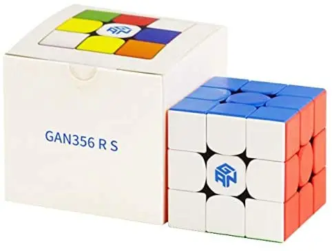 CuberSpeed Gan 356 RS 3x3 stickerelss Magic Cube GAN 356 R S 3x3x3 Greitis Kubo Galvosūkį (356RS Versija)