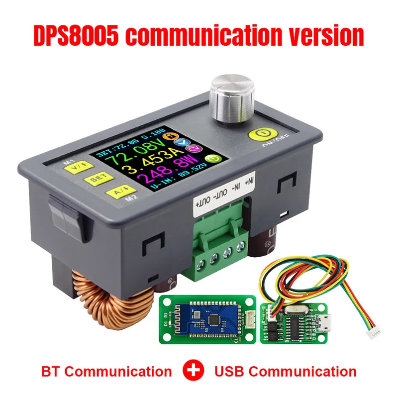 DPS8005 80V nuolatinės įtampos 5A srovės Žingsnis žemyn programuojami maitinimo modulis Ammeter Voltmeter spardytis reguliatorius konvertuoti 