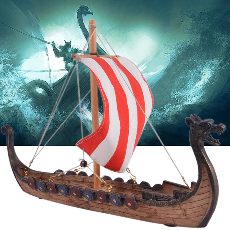 Drakare Dragon Papuošalai Valtis Smilkalų Prietaiso Vidų Vikingų Laivų, Plaukiojančių Modelis Žaislas Dovanos Piratu Laivu Kambarį Apdaila
