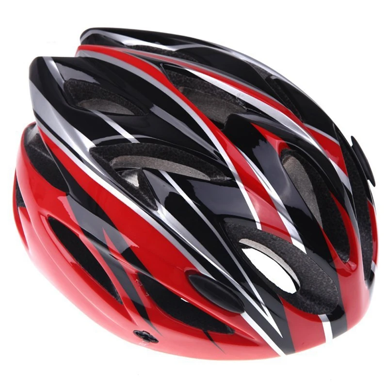 Dviračių sportas dviračių šalmas sporto Ultralight atskirai pelėsių suaugusiųjų skydelis (juoda + raudona)
