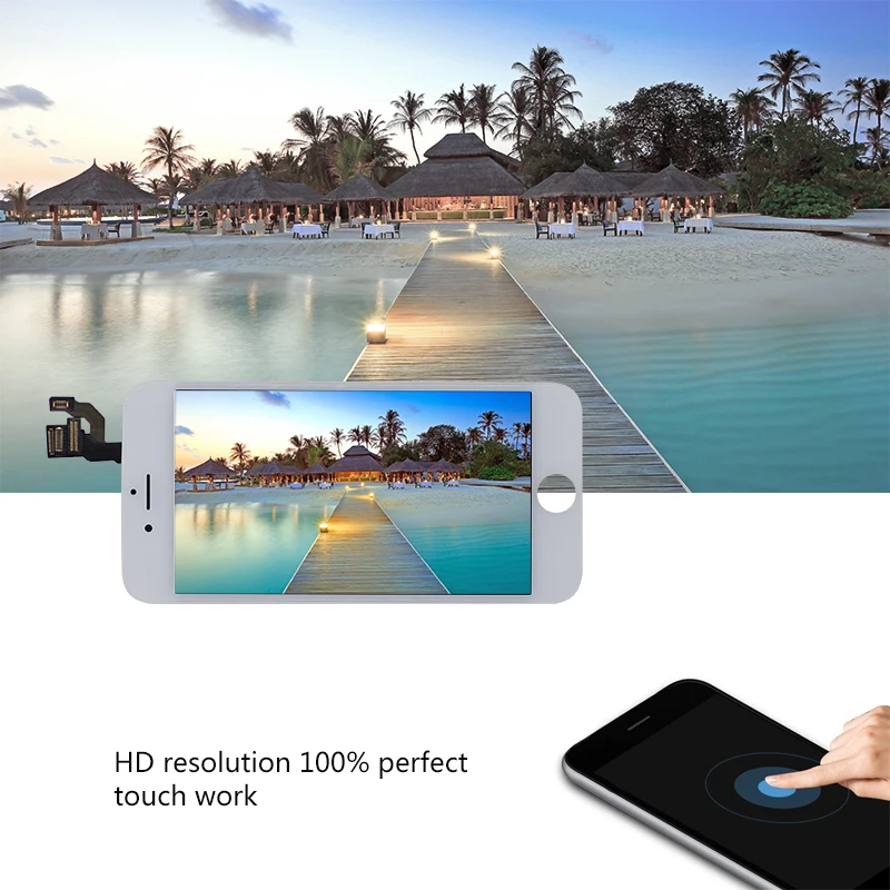 Efaith Užbaigti LCD iPhone 6 6s arba 6 plius 6s plius arba 5 Ekranas Jutiklinis Ekranas Visiškai Asamblėja ir Priekinės Kameros & Home Mygtuką