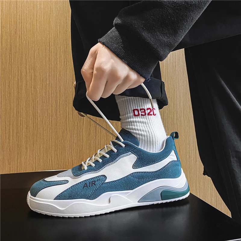 Four seasons mados low-cut butas lace-up sneakers 2021 naujos lauko atsitiktinis vyrų tendencija sporto sportbačiai vintage bateliai