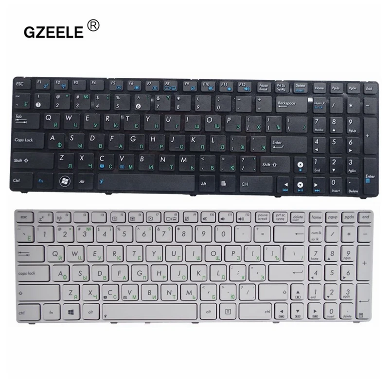 GZEELE nauja ASUS B53 B53E B53F B53J B53S N90 N90S N90SC N90SV A54 A54C A54H A54HR A54HY A54L A54LY RU rusijos Nešiojamojo kompiuterio klaviatūra