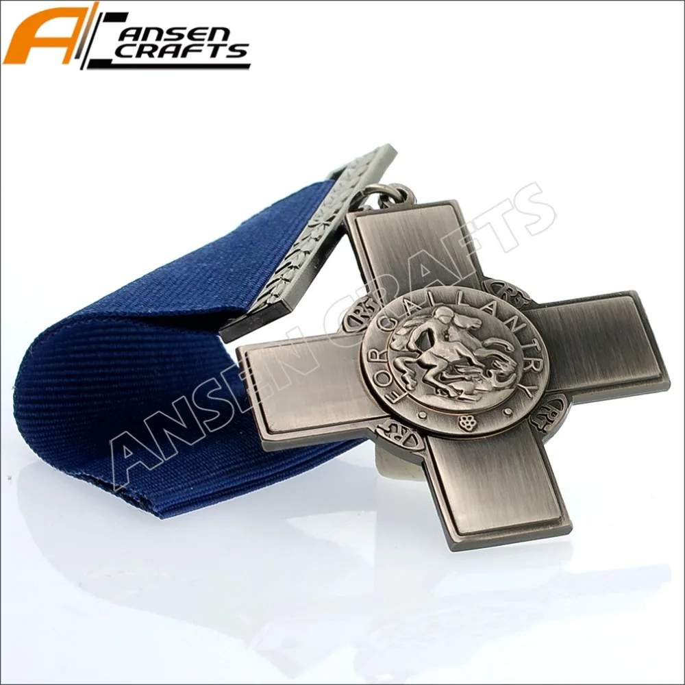 George Cross už Galanteria Apdovanojimą Britų Kariuomenės Medalis