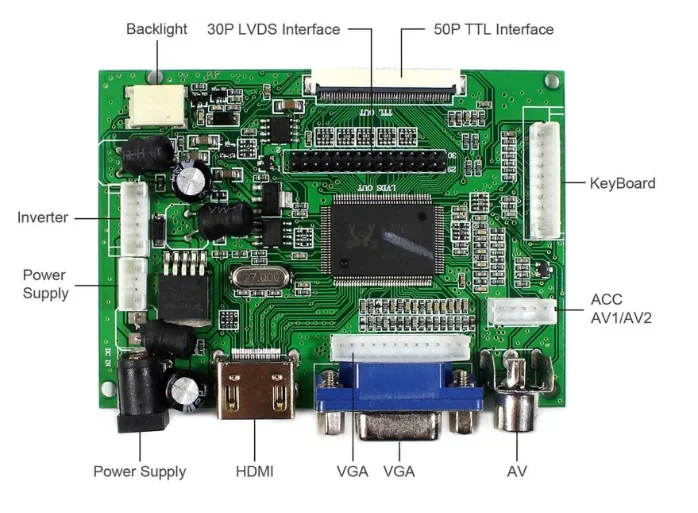 HDMI+VGA 2AV Kontrolės Valdyba Rinkinys N156B6-L04 N156B6-L06 LCD LED ekrano Vairuotojo Lenta