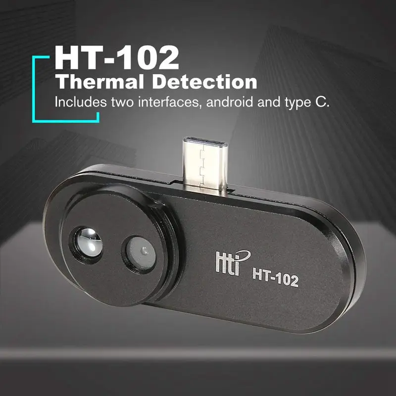 HT-102 Šilumos Aptikimo Mobiliojo Telefono Infraraudonųjų Terminio Vaizdavimo Išorės Termometras Infraraudonųjų spindulių Kamera 