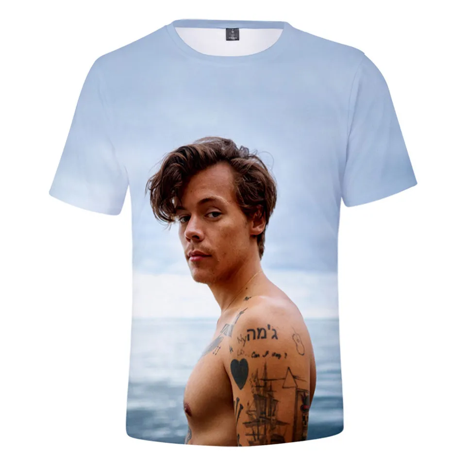 Harry Styles 3D Marškinėliai Vyrams, Moterims Vasaros Streetwear T-shirt Hip-Hop Atsitiktinis Megztinis trumpomis Rankovėmis Viršūnes Vyrų 3D Harajuku T shirts