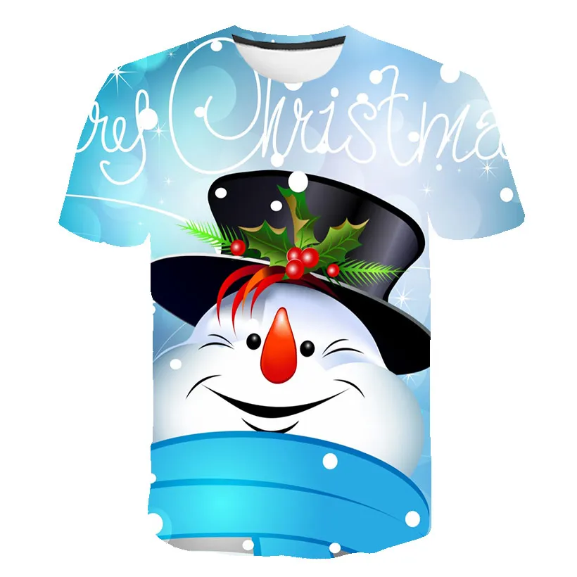 Juokinga Naujųjų Metų T Marškinėliai Vaikams Kalėdų Senį Marškinėlius Berniukų, Mergaičių Drabužiai 3D Spausdinimo Vaikų Drabužių Atostogų Šalis Tee Viršūnes 2020 m.