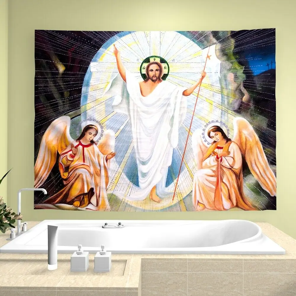 Jėzus Kristus Sienos Meno Gobelenas Uniqued Užsakymą Miegamųjų Namo Apdaila