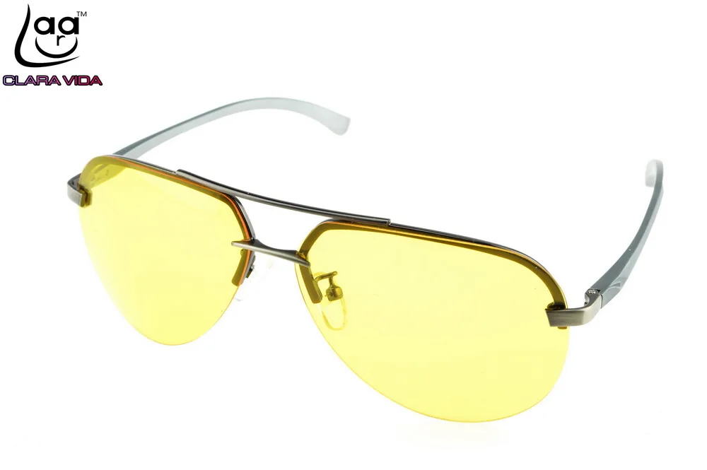 KLAROS VIDA Lydinio, Sustiprinti objektyvas Dieną naktį polaroid poliarizuoti akiniai nuo saulės poliarizuota golfo žvejybos vairavimo UV 400 vyrų, saulės akiniai