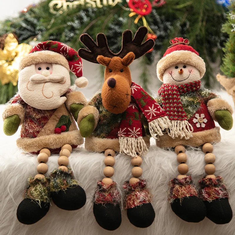 Kalėdų Dekoracijas, Animacinių filmų Kalėdų Senelio Lėlės Sniego Žmogus Briedžių Papuošalai Žaislas Kalėdų Medžio Kabantys Papuošalai Šalies Naujųjų Metų Dovanos