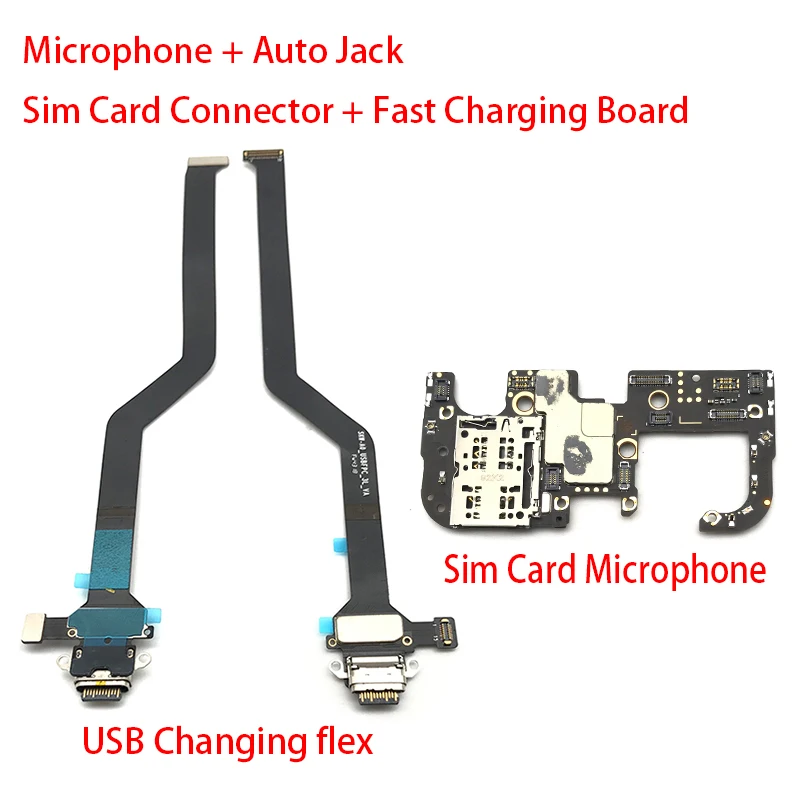 Kroviklis Valdybos Flex PCB Už Xiaomi Black Shark 2 blackshark USB Jungtis Dock Įkrovos Juostelės Kabelis